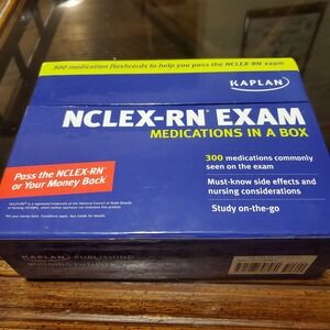 Nclex-Rn Medication Flashcards: Kaplan -Nursing School - Test Preparation